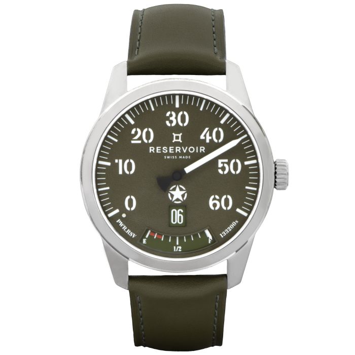 RESERVOIR AUTOMOBILE BATTLEFIELD D-DAY MILITARY GREEN 43MM