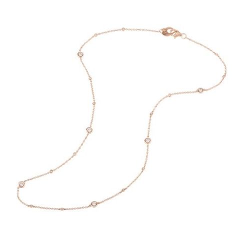 CHANTECLER COLLANA CAPRI ORO ROSA DIAMANTI