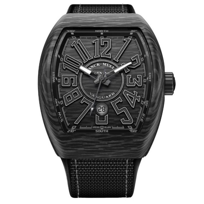 FRANCK MULLER VANGUARD 45 BLACK CARBON