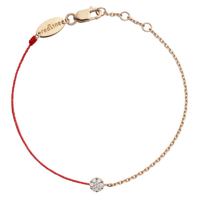 RED LINE ILLUSION DOUBLE BRACELET ROUGE DIAMANT