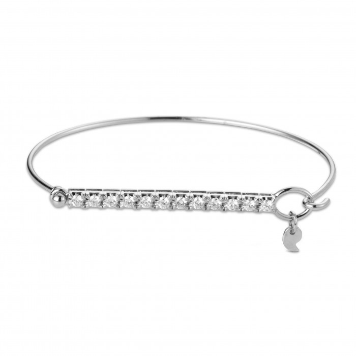 CERVERA TWISTED WHITE GOLD BRACELET