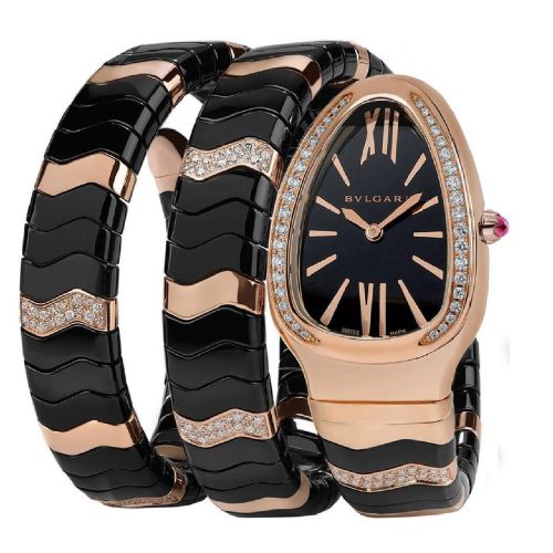 BULGARI SERPENTI 35MM PINK GOLD DIAMONDS